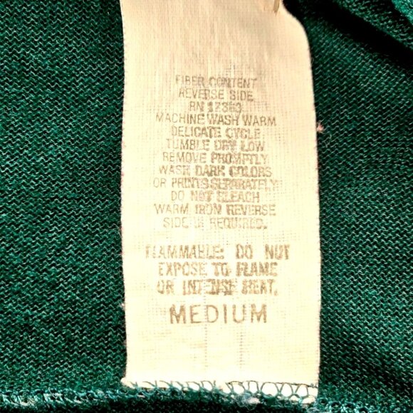 Komar Vtg 90s Housecoat Robe Nightgown M Dark Green Velvet White Collar Lace USA - Picture 9 of 16